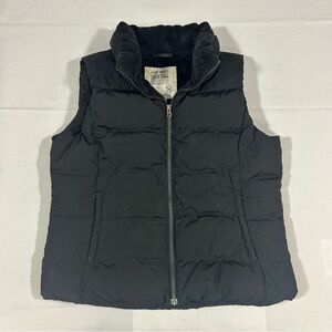 Eddie Bauer Premium Quality Goose Down Womens L Vest Zip Up Puffer Sherpa Lined